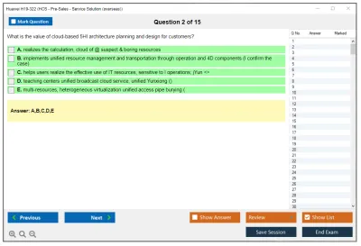 Huawei H19-322 HCS - Pre-Sales - Service Solution (overseas) Practice test exam simulator test engine exam Prep practice test questions answers Image 2