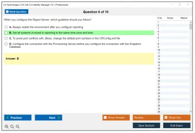 CA Technologies CAT-340 CA Identity Manager r12.x Professional Practice test exam simulator test engine exam Prep practice test questions answers Image 6