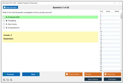 ASIS ASIS-CPP ASIS - Certified Protection Professional (CPP) Exam Practice test exam simulator test engine exam Prep practice test questions answers Image 3
