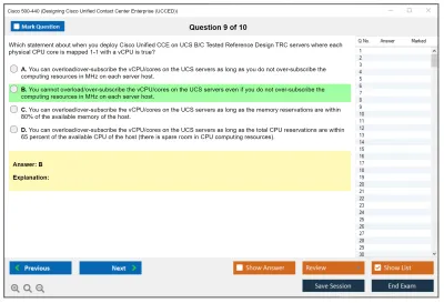 Cisco 500-440 Designing Cisco Unified Contact Center Enterprise (UCCED) Practice test exam simulator test engine exam Prep practice test questions answers Image 9