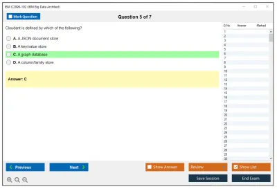 IBM C2090-102 IBM Big Data Architect Practice test exam simulator test engine exam Prep practice test questions answers Image 5