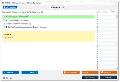 IBM C9530-001 IBM Integration Bus v10.0 Solution Development Practice test exam simulator test engine exam Prep practice test questions answers Image 3