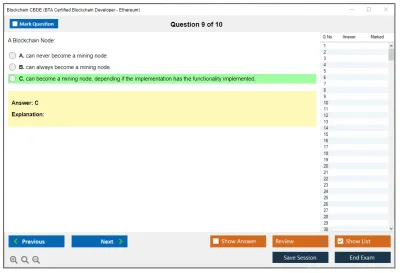 Blockchain CBDE BTA Certified Blockchain Developer - Ethereum Practice test exam simulator test engine exam Prep practice test questions answers Image 9