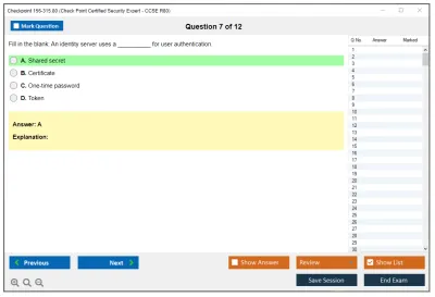 Checkpoint 156-315.80 Check Point Certified Security Expert - CCSE R80 Practice test exam simulator test engine exam Prep practice test questions answers Image 7