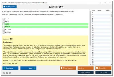 CompTIA CS0-003 CompTIA CyberSecurity Analyst CySA+ Certification Exam Practice test exam simulator test engine exam Prep practice test questions answers Image 3