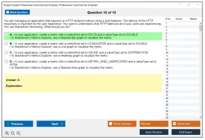 Google Google-Professional-Cloud-DevOps-Engineer Google Cloud Certified - Professional Cloud DevOps Engineer Exam Practice test exam simulator test engine exam Prep practice test questions answers Image 10
