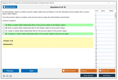 Salesforce CRT-211 Prepare for your Advanced Administrator Certification Exam Practice test exam simulator test engine exam Prep practice test questions answers Image 6