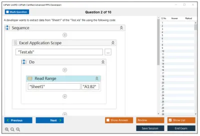 UiPath UiARD UiPath Certified Advanced RPA Developer Practice test exam simulator test engine exam Prep practice test questions answers Image 2