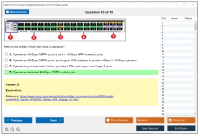 Cisco 010-151 Supporting Cisco Datacenter Networking Devices Practice test exam simulator test engine exam Prep practice test questions answers Image 10