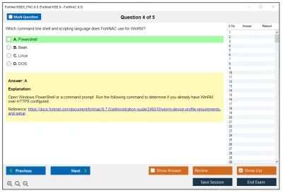 Fortinet NSE6_FNC-8.5 Fortinet NSE 6 - FortiNAC 8.5 Practice test exam simulator test engine exam Prep practice test questions answers Image 4