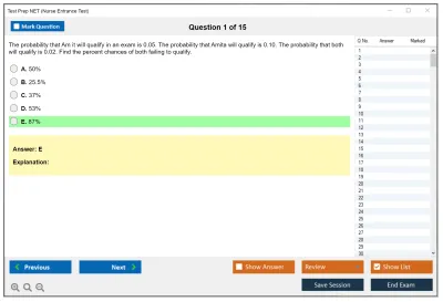 Test Prep NET Nurse Entrance Test Practice test exam simulator test engine exam Prep practice test questions answers Image 1