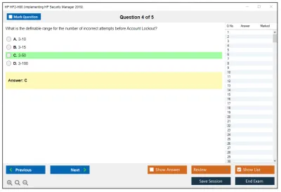 HP HP2-H80 Implementing HP Security Manager 2019 Practice test exam simulator test engine exam Prep practice test questions answers Image 4