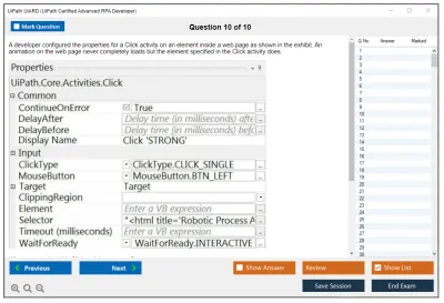 UiPath UiARD UiPath Certified Advanced RPA Developer Practice test exam simulator test engine exam Prep practice test questions answers Image 10