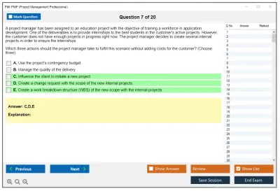 PMI PMP Project Management Professional  (2025 Version) Practice test exam simulator test engine exam Prep practice test questions answers Image 7
