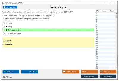 Exin ITILF ITIL Foundation (ITILF) Practice test exam simulator test engine exam Prep practice test questions answers Image 4