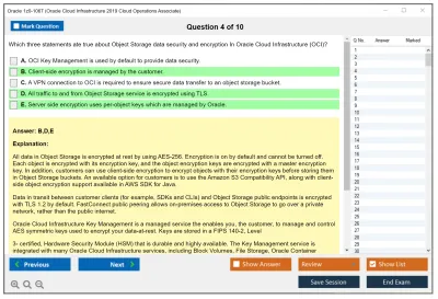 Oracle 1z0-1067 Oracle Cloud Infrastructure 2019 Cloud Operations Associate Practice test exam simulator test engine exam Prep practice test questions answers Image 4