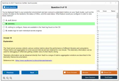 HashiCorp VA-002-P HashiCorp Certified: Vault Associate Practice test exam simulator test engine exam Prep practice test questions answers Image 9