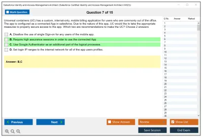 Salesforce Identity-and-Access-Management-Architect Salesforce Certified Identity and Access Management Architect Practice test exam simulator test engine exam Prep practice test questions answers Image 7