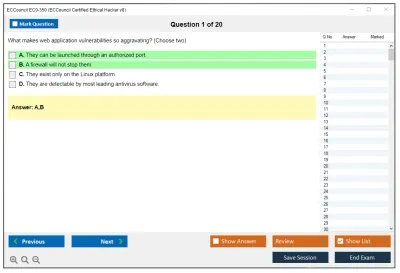 ECCouncil EC0-350 Ethical Hacking and Countermeasures V8 Practice test exam simulator test engine exam Prep practice test questions answers Image 1