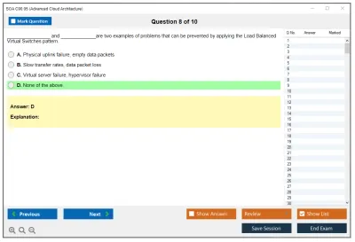 SOA C90.05 Advanced Cloud Architecture Practice test exam simulator test engine exam Prep practice test questions answers Image 8