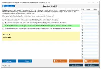 Amazon AWS SOA-C02 AWS Certified SysOps Administrator - Associate (SOA-C02) Practice test exam simulator test engine exam Prep practice test questions answers Image 11