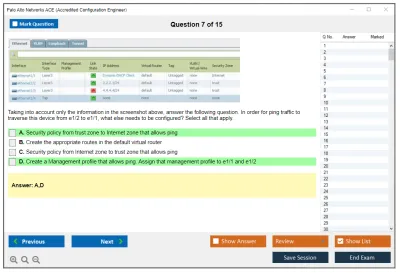 Palo Alto Networks ACE Aviatrix Certified Engineer (ACE) program Practice test exam simulator test engine exam Prep practice test questions answers Image 7
