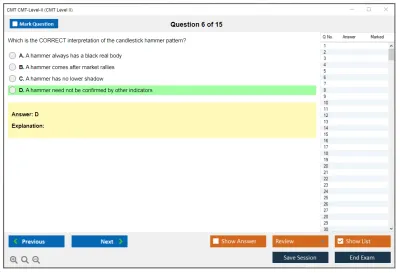 CMT CMT-Level-II CMT Level II Exam Practice test exam simulator test engine exam Prep practice test questions answers Image 6