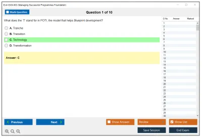 Exin EX0-003 Managing Successful Programmes Foundation Practice test exam simulator test engine exam Prep practice test questions answers Image 1