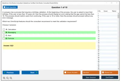 Salesforce OmniStudio-Consultant Salesforce Certified OmniStudio Consultant Practice test exam simulator test engine exam Prep practice test questions answers Image 1