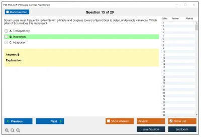 PMI PMI-ACP PMI Agile Certified Practitioner (PMI-ACP) Practice test exam simulator test engine exam Prep practice test questions answers Image 15