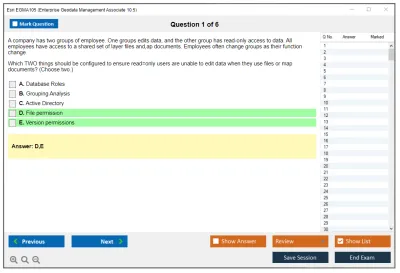 Esri EGMA105 Enterprise Geodata Management Associate 10.5 Practice test exam simulator test engine exam Prep practice test questions answers Image 1