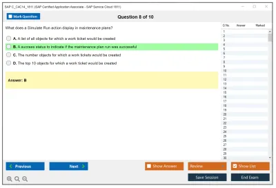 SAP C_C4C14_1811 SAP Certified Application Associate - SAP Service Cloud 1811 Practice test exam simulator test engine exam Prep practice test questions answers Image 8