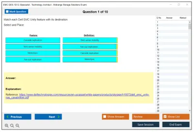 EMC DES-1D12 Specialist - Technology Architect Midrange Storage Solutions Exam Practice test exam simulator test engine exam Prep practice test questions answers Image 1