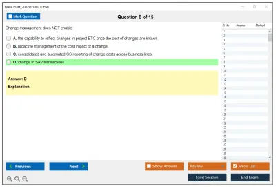 Nokia PDM_2002001060 CPM Practice test exam simulator test engine exam Prep practice test questions answers Image 8