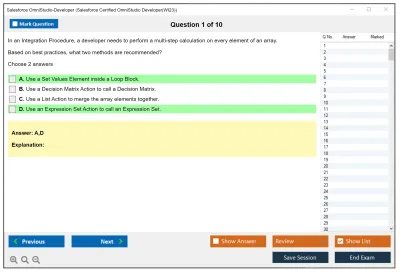 Salesforce OmniStudio-Developer Salesforce Certified OmniStudio Developer Practice test exam simulator test engine exam Prep practice test questions answers Image 1