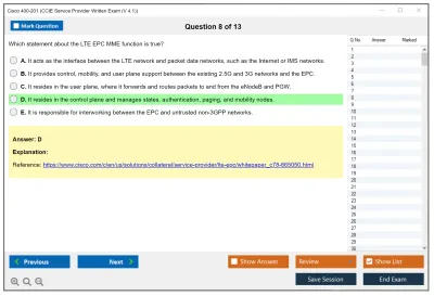 Cisco 400-201 CCIE Service Provider Written Exam (V 4.1) Practice test exam simulator test engine exam Prep practice test questions answers Image 8