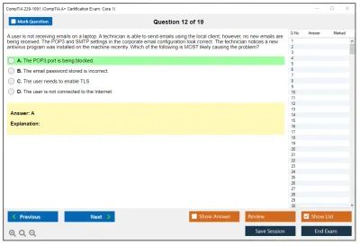 CompTIA 220-1001 CompTIA A+ Certification Exam: Core 1 Practice test exam simulator test engine exam Prep practice test questions answers Image 12