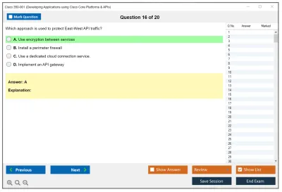 Cisco 350-901 Developing Applications using Cisco Core Platforms and APIs (DEVCOR) Practice test exam simulator test engine exam Prep practice test questions answers Image 16