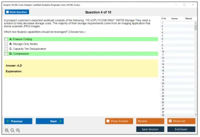 Nutanix NCSE-Core Nutanix Certified Systems Engineer-Core (NCSE-Core) Practice test exam simulator test engine exam Prep practice test questions answers Image 4