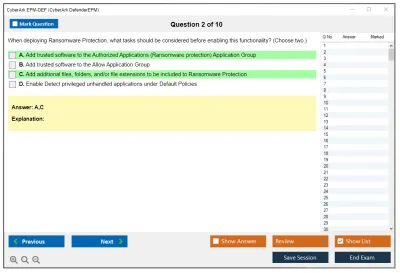 CyberArk EPM-DEF CyberArk Defender - EPM Practice test exam simulator test engine exam Prep practice test questions answers Image 2