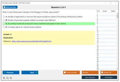 The Open Group OG0-061 IT4IT Part 1 Exam Practice test exam simulator test engine exam Prep practice test questions answers Image 2