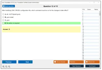 Linux Foundation LFCS Linux Foundation Certified System Administrator Practice test exam simulator test engine exam Prep practice test questions answers Image 12