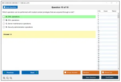 IBM C2090-600 IBM DB2 11.1 DBA for LUW Practice test exam simulator test engine exam Prep practice test questions answers Image 10