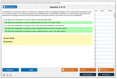 Salesforce Sharing-and-Visibility-Architect Salesforce Certified Sharing and Visibility Architect Practice test exam simulator test engine exam Prep practice test questions answers Image 3