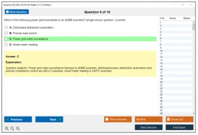 Huawei H35-582 HCIE-5G Radio V1.0 (Written) Practice test exam simulator test engine exam Prep practice test questions answers Image 9