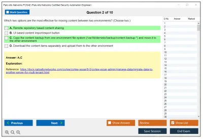 Palo Alto Networks PCSAE Palo Alto Networks Certified Security Automation Engineer Practice test exam simulator test engine exam Prep practice test questions answers Image 2