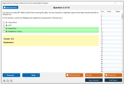 Netapp NS0-403 NetApp Certified Hybrid Cloud Implementation Engineer Practice test exam simulator test engine exam Prep practice test questions answers Image 3