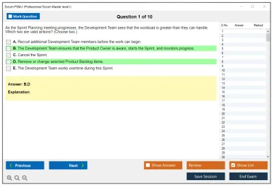 Scrum PSM-I Professional Scrum Master I Practice test exam simulator test engine exam Prep practice test questions answers Image 1
