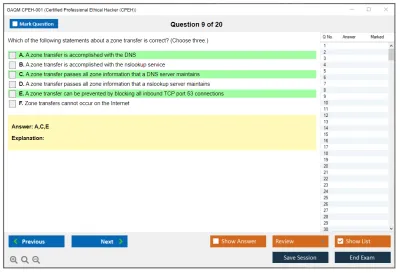 GAQM CPEH-001 Certified Professional Ethical Hacker (CPEH) Practice test exam simulator test engine exam Prep practice test questions answers Image 9
