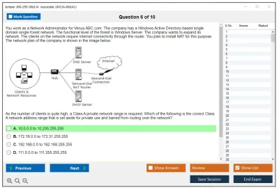 Juniper JN0-250 Mist AI. Associate (JNCIA-MistAI) Practice test exam simulator test engine exam Prep practice test questions answers Image 6
